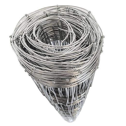 Cattle Panel for Deer Fence, Goat Fence, Cattle Fence - 5ft x 164ft 14Gauge Galvanized Steel Wire Panels for Horses, Deer Control and Large Livestock, Field Fence Roll, Farm Yard Barrier