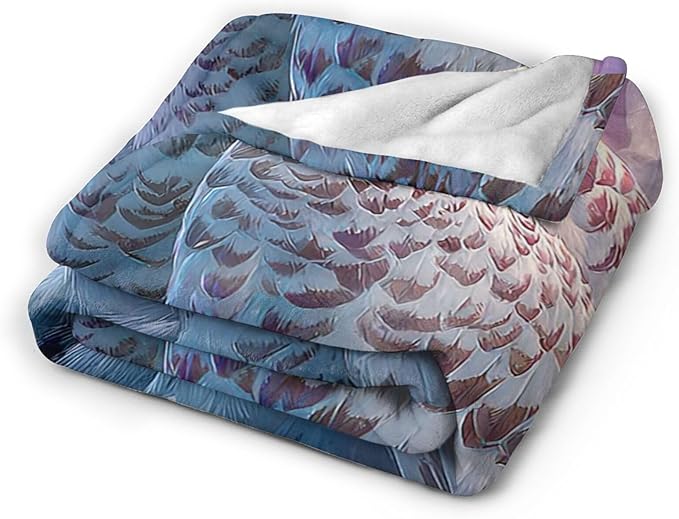 Owl Blanket Inspiring Owls Animal Blankets Fleece Plush Flannel Super Soft Cozy Fuzzy Warm Lightweight Stuff Owl Decor Gifts for Boys Girls Kids Adults Men Women 60" x 80"