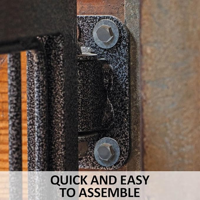 Easy-Up Titan Horse Stall Gates | Heavy-Duty Steel Construction | Rust-Resistant Finish | Ideal for Barn, Farm & Equestrian Use | Gate with Yoke - 52" Wide | Color Gray Armor