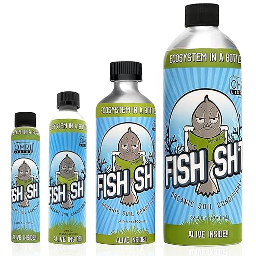 Fish Head Farms Organic Soil Conditioner for Yield and Flavor Enhancement. Improves Fertilizer Efficiency. Useful in both Garden Soil and Hydroponics Applications. 120 mililiters