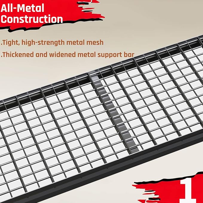 62" Wide Heavy Duty Garage Shelving Units, 4-Tier Deep Storage Shelves,Black Metal Garage Shelves,Steel Shelf,Large Storage Rack,Industrial Shelving for Shop, 62" W x 27" D x 62" H