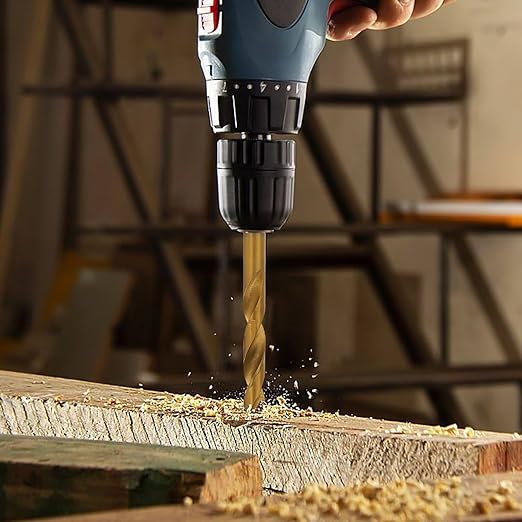 Cobalt Drill Bit Set, 115Pcs High Speed Steel Bits (1/16''-1/2''), Sharp Cutting Edge, Clear Numbers, for Hardened Steel Fractional