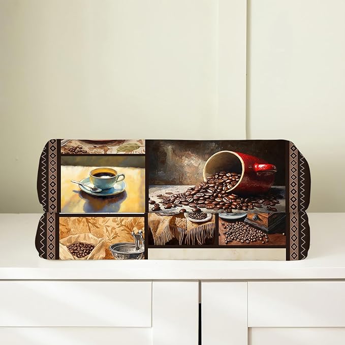 Coffee Blanket, Coffee Throw Blanket, Cup Cafe Gifts Blankets Stuff Fleece Flannel Plush for Girls Women Men Boys Lovers Adults Soft Bedding Gift for Sofa Bed Office Home Decor 40"X50"