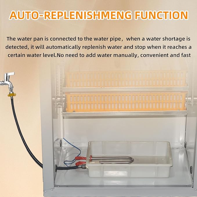 XKV 352 Egg Incubator with Automatic Egg Turning,Temperature Control and Humidity Control,Hatching Eggs,Chicken,Ducks,Poultry,Industrial Brooding Machine Chicken Incubator for Farm,Lab,Home,Indoor