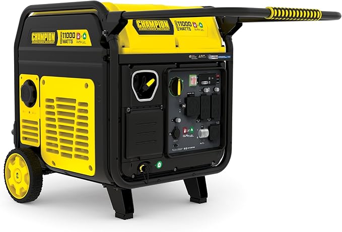 Champion Power Equipment 11,000-Watt Electric Start Dual Fuel Home Backup Portable Inverter Generator with Quiet Technology and CO Shield