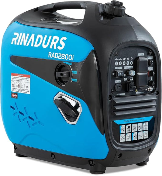 2800 Watt inverter generator, quiet and portable, suitable for home backup power, outdoor camping, and construction sites.EPA Compliant