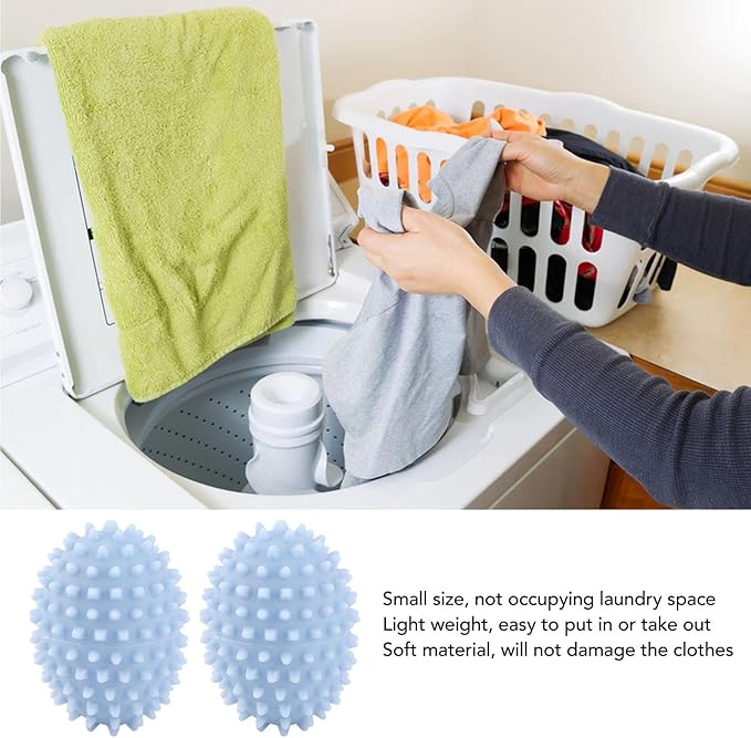 Plastic Dryer Balls, Laundry Agitator Balls Small Hedgehog Shape Reusable Soft and Easy to Store, Washing Machine Agitator for Reducing Clothing Wrinkles Better Clean