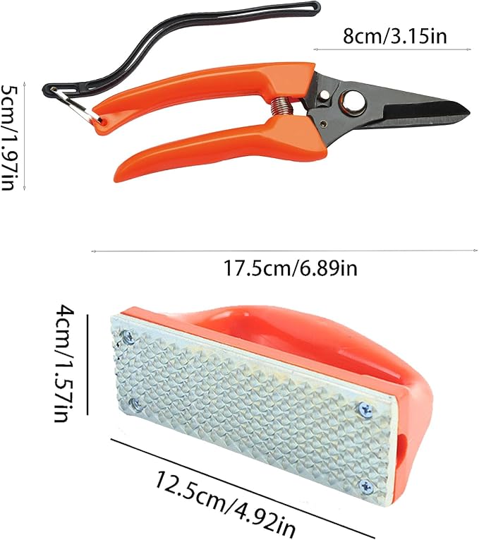 Hoof Trimming and hoof rasp Tools for Goats, Horses,Durable Carbon Steel Farrier Tools