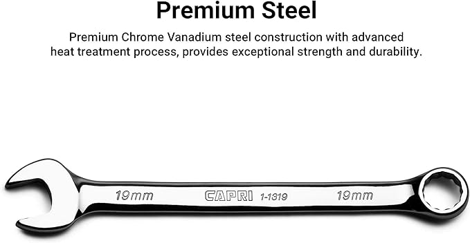 Capri Tools 7/8-inch Combination Wrench, 12 Point, SAE