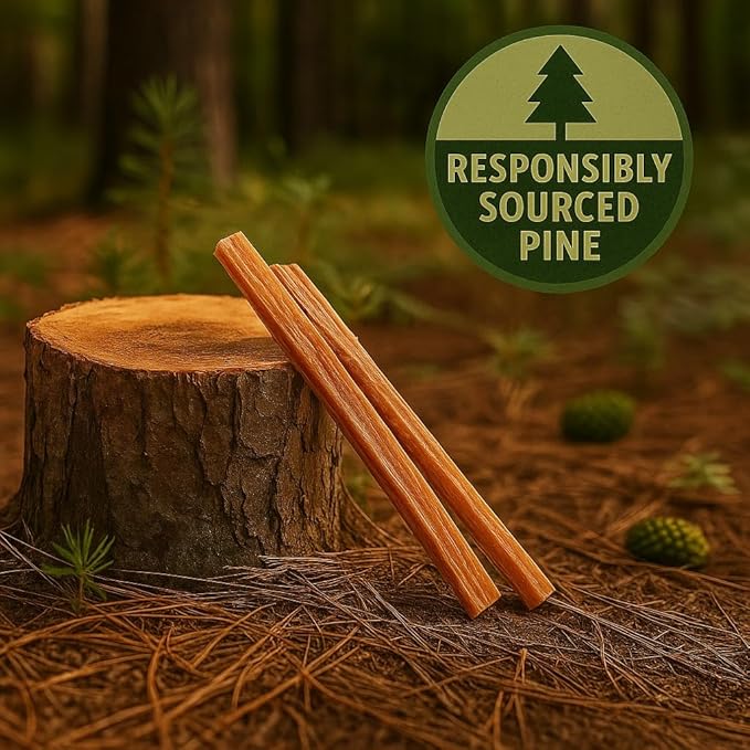 Greenes Fence Fatwood Fire Starter – 50 lb Box – 100% Natural Resin Pine Kindling – Chemical-Free All-Weather for Fireplaces, Campfires, Wood Stoves & Grills