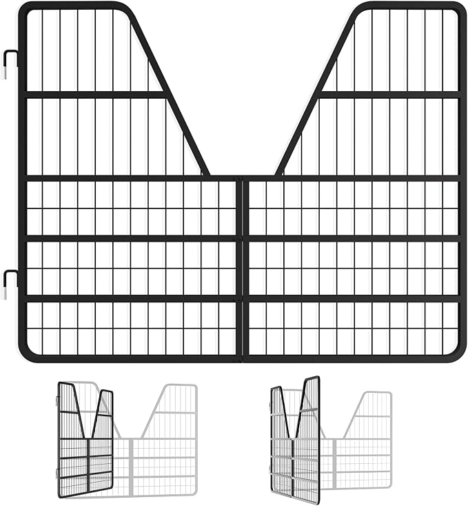 52" W×42" H Stall Guards for Horses, Horse Stall Gates, Heavy Duty Steel Yoke Design Fits Standard Barn Doorways