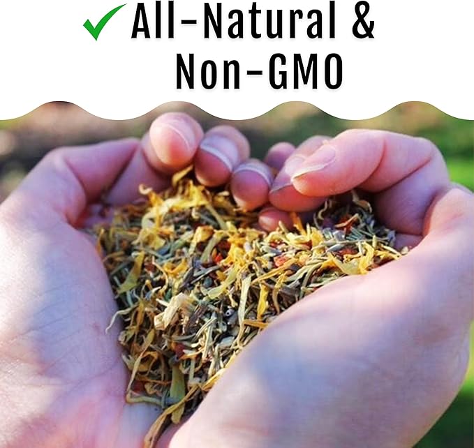 Chicken Herb Supplement Mix – Large Bundle | Garden-Fresh Botanical Treat & Nesting Box Topper for Backyard Chickens, Ducks & Quail | Aromatic Oregano, Calendula, Basil, Lavender