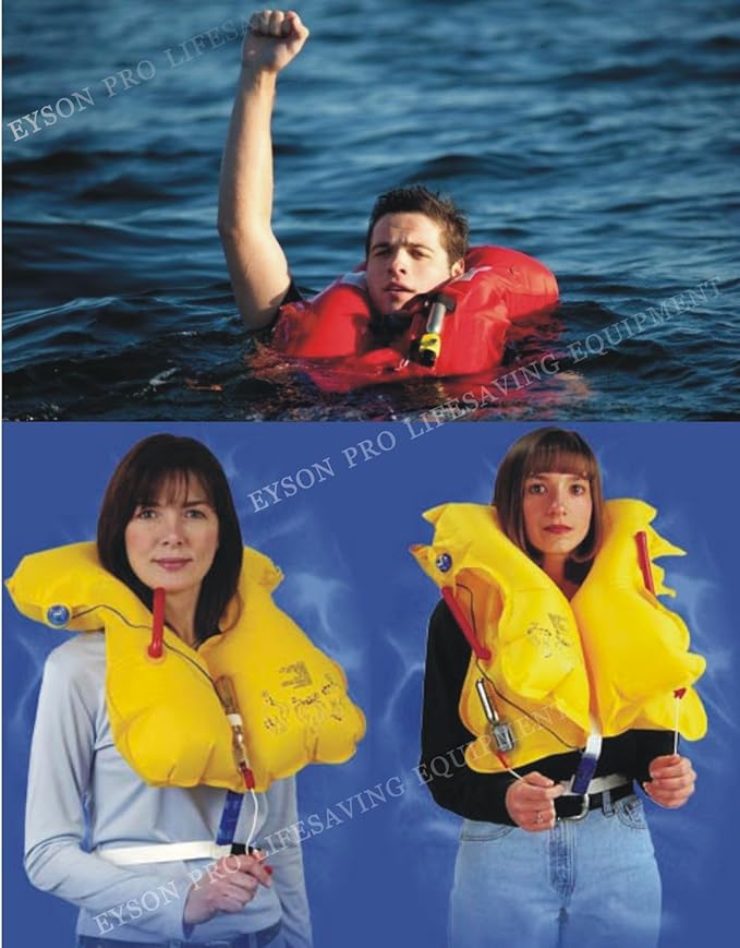 Premium Quality Automatic/Manual Inflatable Life Jacket Lifejacket PFD Floating Life Vest Inflate Survival Aid Lifesaving PFD Basic New