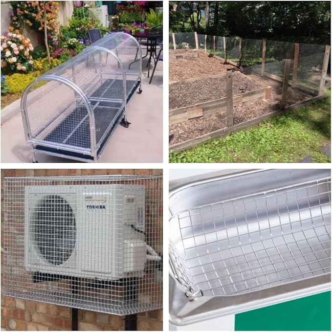 48x100ft Hardware Cloth 3/4 inch Chicken Wire Fencing，19 Gauge Hot-Dip Galvanized Wire Mesh Rolls, Welded Wire,Fencing Rabbits Wire Fence,Snake Fence，Gopher Wire