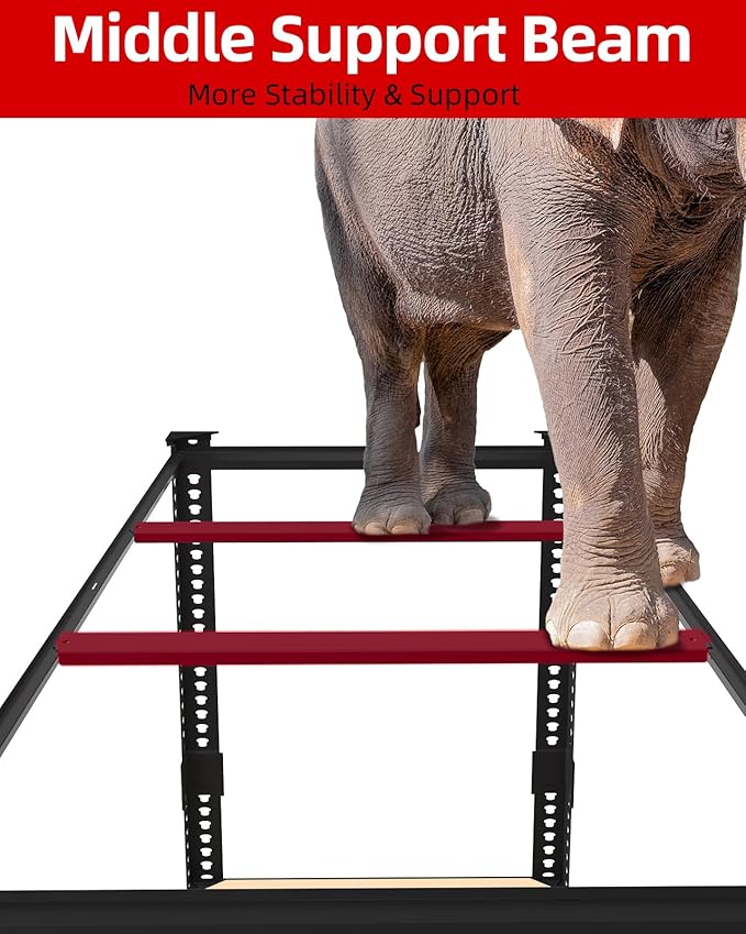 PrimeZone Heavy Duty Garage Storage Shelves - 48" W X 24" D X 72" H Adjustable Metal Shelving Unit, 5 Tier Industrial Shelves for Storage Standing Utility Rack for Warehouse, Basement, Black, 10 Pack