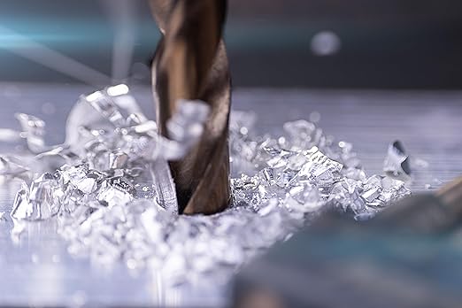 NordWolf 21-Piece M35 Cobalt Drill Bit Set for Stainless Steel, Hard Metals & Cast Iron, Jobber Length with 1/4" Hex Shank, SAE Sizes 1/16" to 1/2" in Storage Case