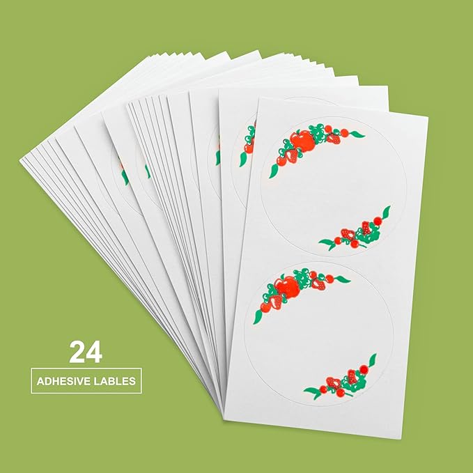 Wide Mouth Mason Jars 32 oz (Quart) Mason Jars with Lids and Bands (24-Pack) bundled With, KangarooBands Jar Opener, and Package Of Jar Labels | Canning, Fermenting, Pickling, DIY Decors Projects