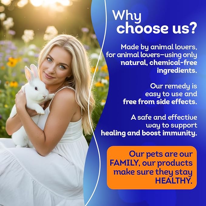 HA4E - Rabbit Skin & Fur Treatment - Natural, Homeopathic Tablets for Itch Relief & Comfortable Skin - Pellets, Hutch Size (Extra Large)