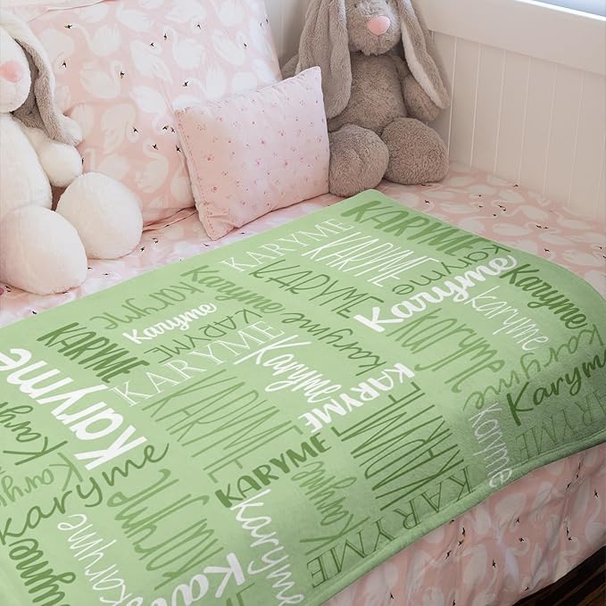 Personalized Name Blanket for Kids and Adult Customized Blanket for Boys Girls Baby Personalized Blanket and Throws