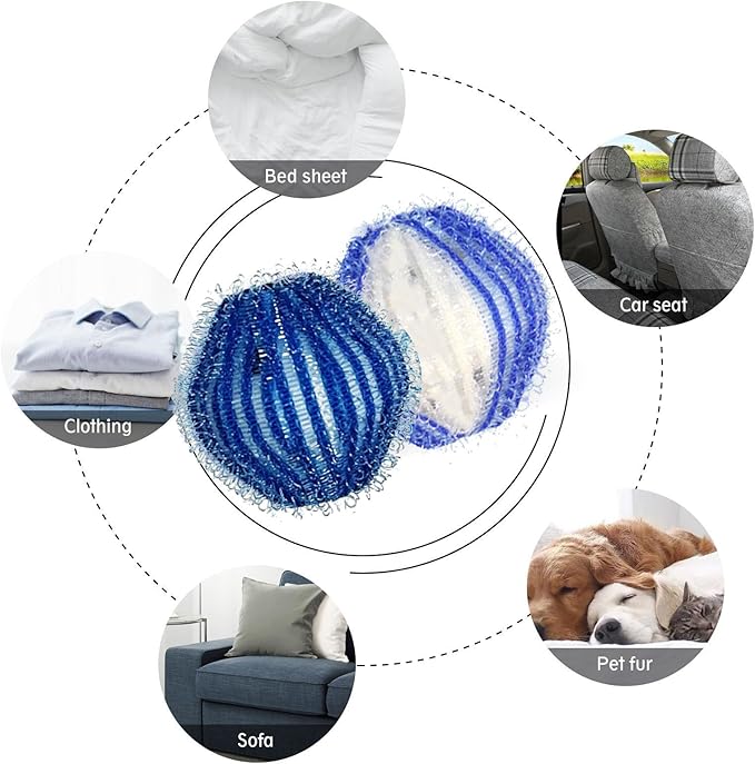 Pet Hair Remover for Laundry, Dog & Cat Hair Removal Tool Reusable,Effectively Removes Pet Hair, Lint, Dander from Clothing and Bedding Lint Catcher for Washing Machine and Dryer