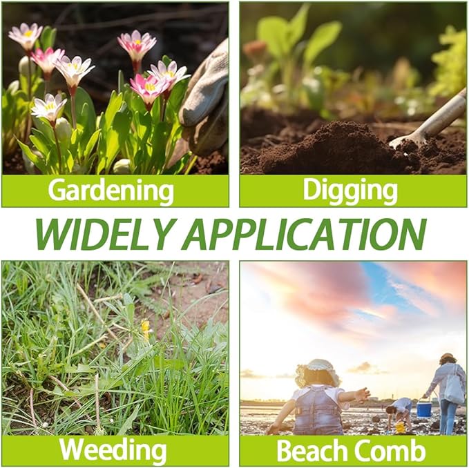 Garden Hoe and Cultivator, Long Heavy Duty Hand Hoe with Tiller, 2 Section Handle, Carbon Steel Blade, Cultivator Hoe Garden Tools for Loosening Soil, Digging