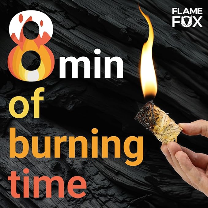 FlameFox Natural Fire Starters – 100 Pack Wood Wool Tumbleweeds | Eco-Friendly, Odorless, Long-Burning | Perfect for BBQ, Fireplace, Campfire & Grill
