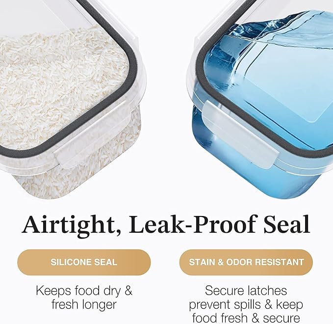 Chef's Path Airtight Food Storage Container Set with Lids - Superior Variety Pack of 36 for Kitchen & Pantry Organization, BPA Free Kitchen Storage Containers for Cereal, Flour &, Sugar