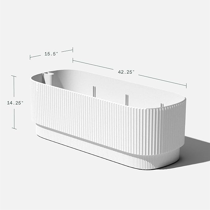 Veradek Demi Series Raised Garden Bed - Self-Watering Planter for Backyard & Garden | All-Weather Use