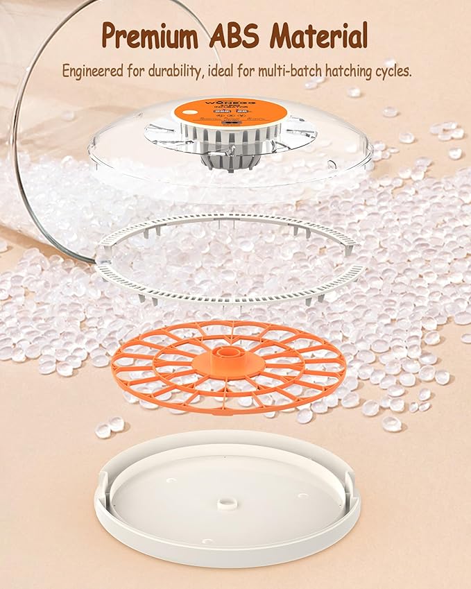 30 Egg Incubators for Hatching Eggs with Automatic Egg Turner, Auto Temperature Control, LED Candling, Humidity Monitor, 360° Viewing for Chicken Quail Parrot Birds