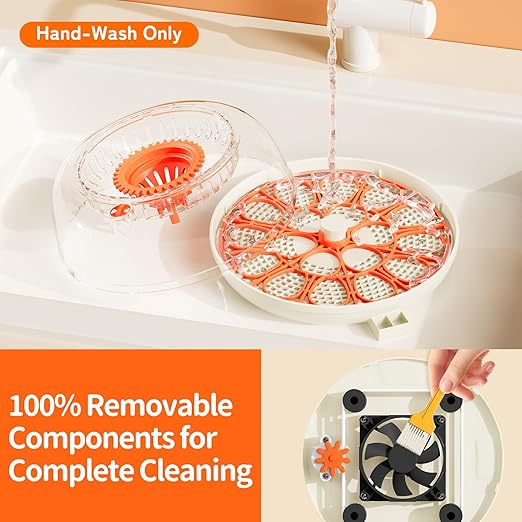 18 Egg Incubator, Automatic and Adjustable Egg Turning, Egg Candler, Temperature and Humidity Control, Hatch Day, 2 Size Egg Tray, Automatic Water Refill, Hatching Chicken Quail Duck Turkey Goose Bird