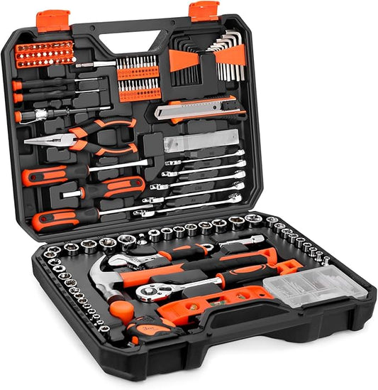 248-Piece Tool Set - General Household Hand Tool Kit with Plastic Toolbox Storage Case for Men, Home Repair, DIY Projects