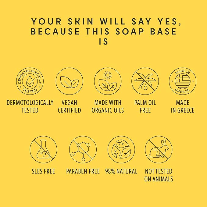Shea Butter Soap Base - 2Lb Melt and Pour Soap Making Supplies with Organic Shea Butter - No Palm Oil, Vegan, Antioxidant-Rich and Gentle on the Skin - Crafting Recipe Book Included
