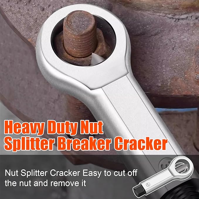 72pcs Bolt Extractor Kit for Men's Gift, Easy Out Screw Extractor Set, Lug Nut Removal Tool with Left Hand Drill Bit Set for Removing Damaged, Frozen, Rusted, Rounded-Off Bolts, Nuts & Screws