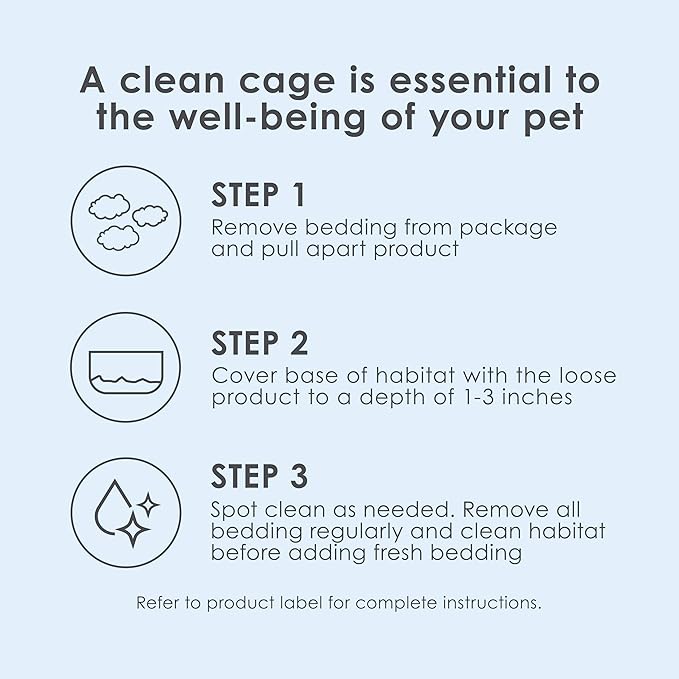 Kaytee Clean & Cozy White Paper Bedding, Made for Small Animals, 100 Liters, Pack of 2