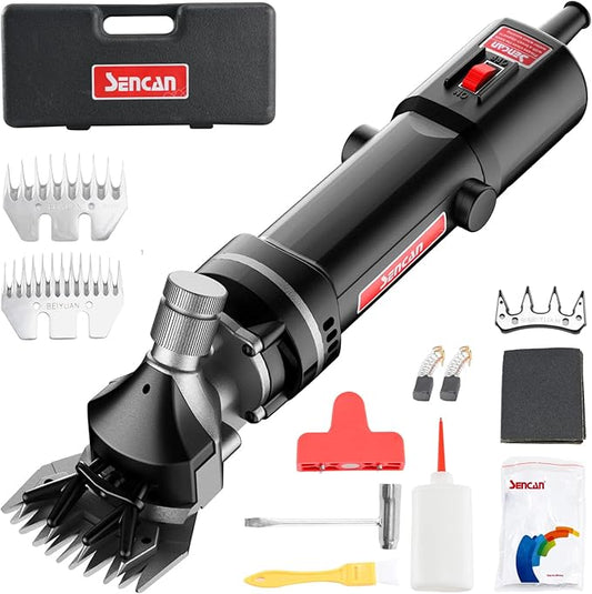 Sheep Clippers Sheep Shears,750W Farm Livestock Grooming Kit for Sheep Equine Goat Pony Cattle and Large Animals (with 2 Blades)