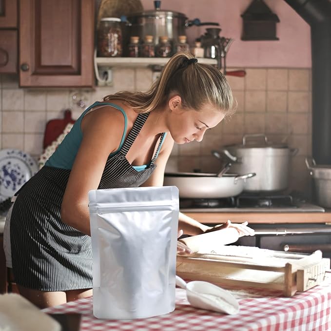 SHXWELL 30PCS 2 Gallon Mylar Bags for Food Storage, 13"x17" 10 Mil Stand-Up Zipper Pouches Resealable and Heat Sealable for Long Term Food Storage(13"x17", Extra Thick)