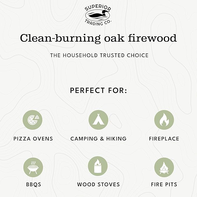 Superior Trading Natural Oak Mini Fire Stick w/Fire Starter Pods, Fireplaces, Wood Stove, Pizza Oven, Campfire, Fire Starter Kit, USDA Certified Kiln, USA Made, 30 Lbs