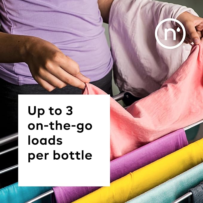 Nonaste Travel Laundry Detergent Zen Fresh, (3 Fl Oz, Pack of 3) – High Performance Activewear Detergent Travel Size | TSA-Compliant Laundry Essentials