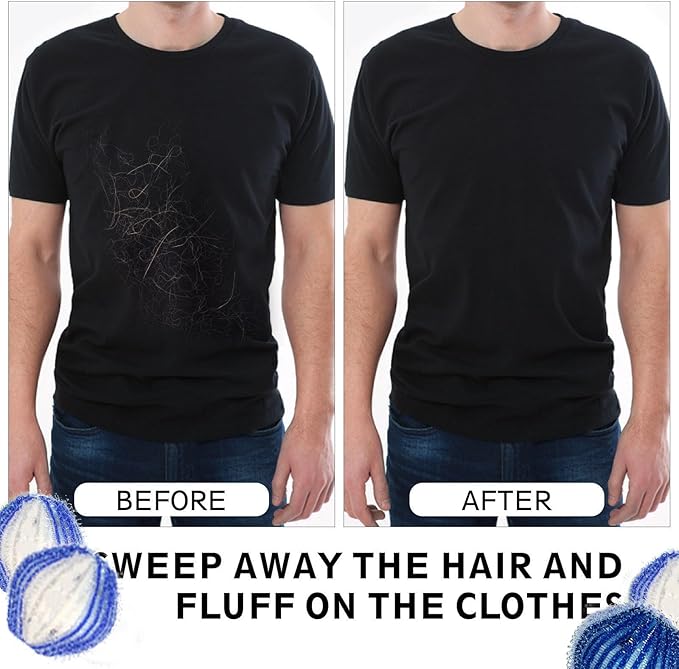 Pet Hair Remover for Laundry, Dog & Cat Hair Removal Tool Reusable,Effectively Removes Pet Hair, Lint, Dander from Clothing and Bedding Lint Catcher for Washing Machine and Dryer