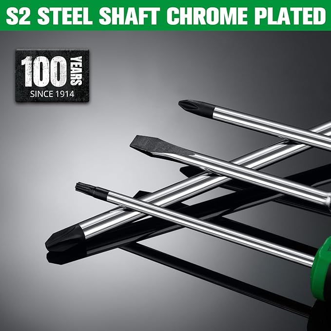 SK 7-Piece Magnetic Screwdriver Set, Includes Slotted/Phillip/Star Screwdrivers, S2 Steel, SureGrip Handle