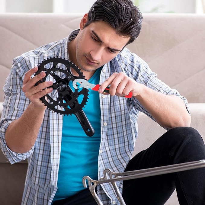 VALICLUD 2Pcs Adjustable Quick Opening Pipe Wrench Multifunction Spanner Tools with Ergonomic Comfortable Handles Portable Hand Tools for Home and Professional Plumbing Maintenance