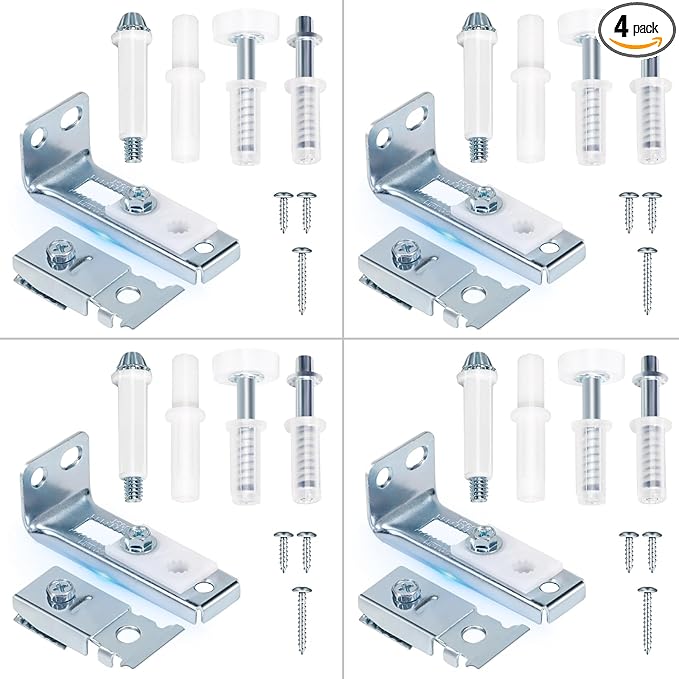 Bifold Door Hardware Repair Kit, 4-Pack Bifold Closet Door Hardware Kit Folding Door Hardware Repair Replacement Tool Kit