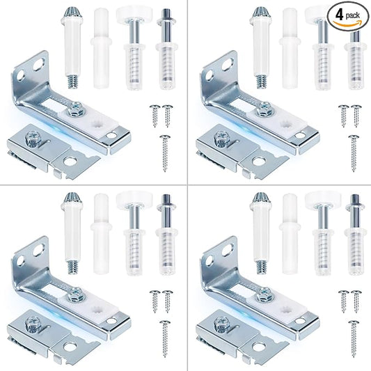 Bifold Door Hardware Repair Kit, 4-Pack Bifold Closet Door Hardware Kit Folding Door Hardware Repair Replacement Tool Kit