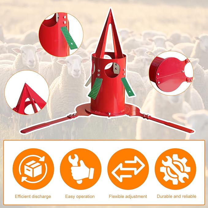 Bulk Bag Unloader for Animal Feed, Grain & Fertilizer | FIBC Big Bag Dispenser | Heavy-Duty, Portable Tool for Farm, Warehouse, Construction