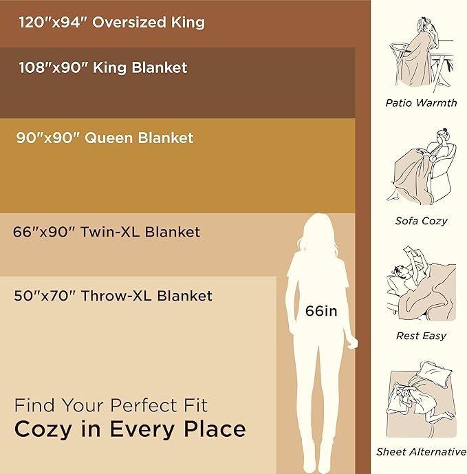 Bedsure 100% Cotton Blanket Full Size for Bed - Breathable and Lightweight, Soft Cozy Textured Herringbone Woven Blanket for Summer Spring, Ivory, 80x90 inches