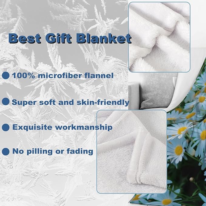 Santa Claus and Gifts Throw Blanket 60"x80", Christmas-Themed Blankets for Living Room Bedroom Decor, Soft Flannel Polyester Warm Cozy Gifts for Kids Adults