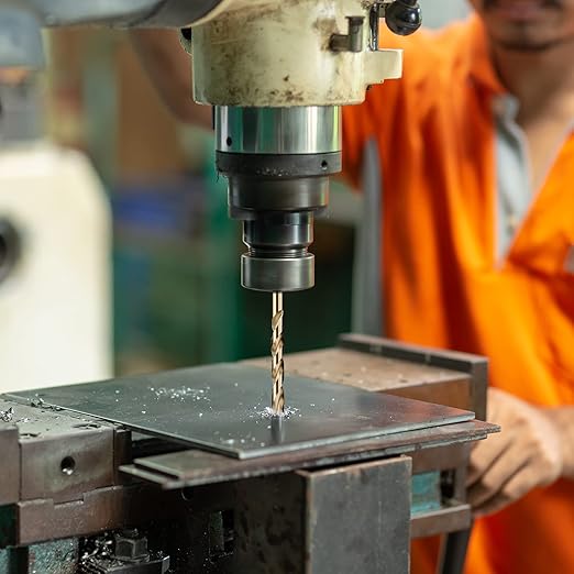 1/16" (23pcs) Cobalt Drill Bit Set, M35 High Speed Steel Jobber Length Drill Bit Kit for Hardened Metal, Stainless Steel, Cast Iron, Wood and Plastic, with Storage Case