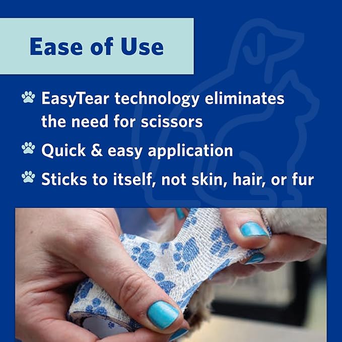 PetFlex No Chew – Flexible Self-Adhering Elastic Bandage for Wound Care – First Aid Wrap for Small Animals Like Dogs, Cats, and Other Pets - 2 inch, 36 Rolls