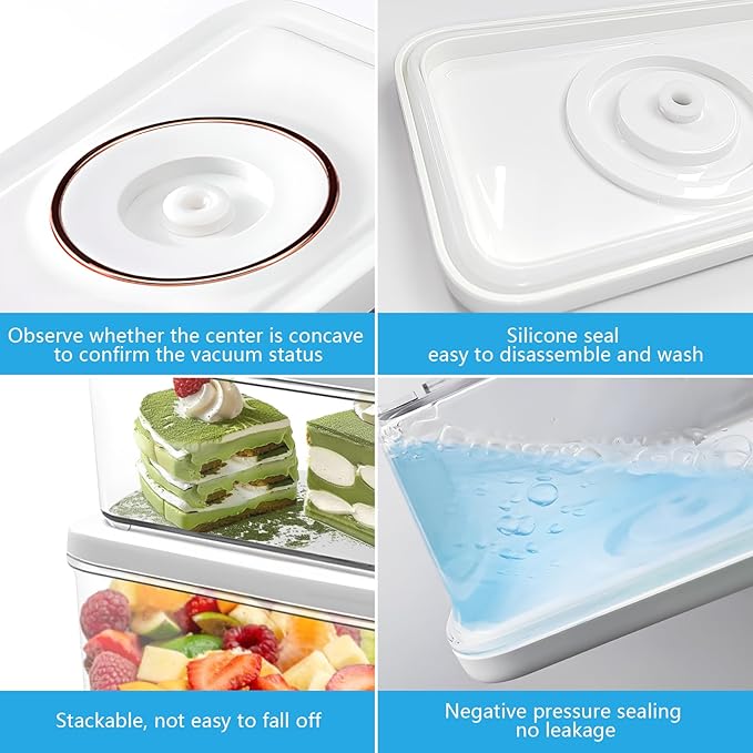 Vacuum sealer for food, handheld vacuum sealer(small vacuum sealer+ 3 vacuum containers)
