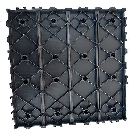 60 sq. ft Plastic Interlocking Deck Tiles,60 PCS Patio Deck Tiles,12"x12" Waterproof Outdoor Flooring All Weather Use, Patio Floor Decking Tiles for Porch Poolside Balcony Backyard